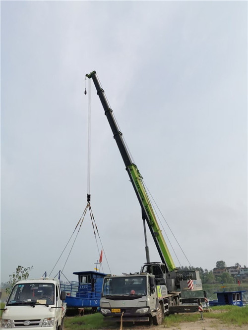 宁都县桥梁建设吊装案例